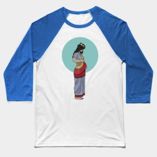 Pregnant Neo-Assyrian Princess (solar disk) Baseball T-Shirt